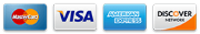 Visa, Mastercard, Amex and Discover accepted